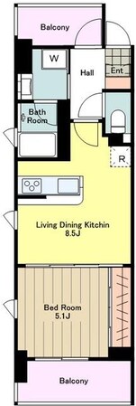ビイルーム立川の物件間取画像
